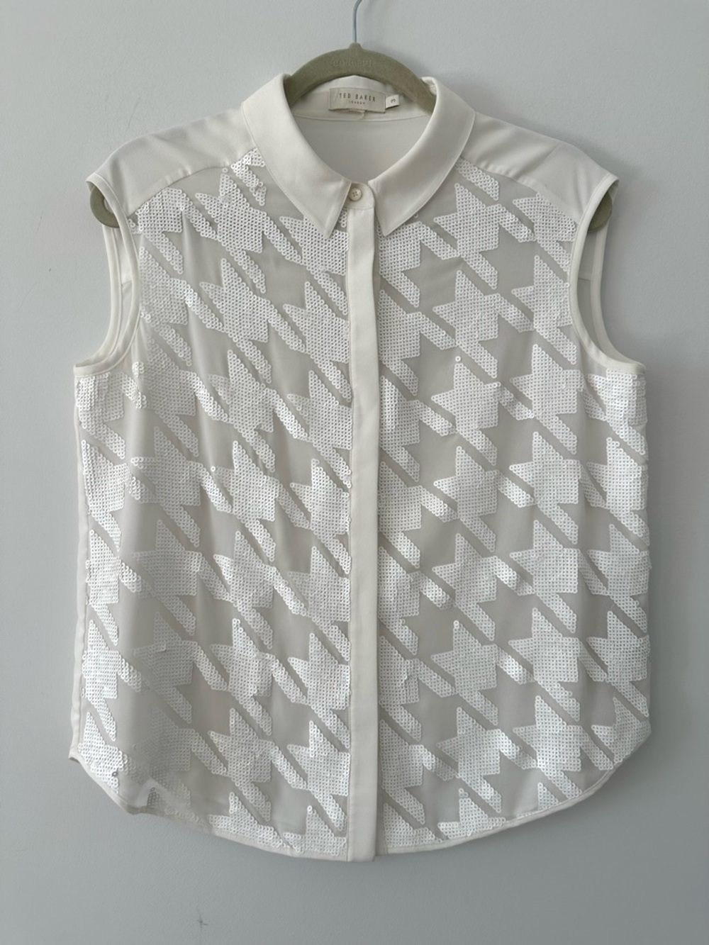 TED BAKER Sequined Sleeveless Top